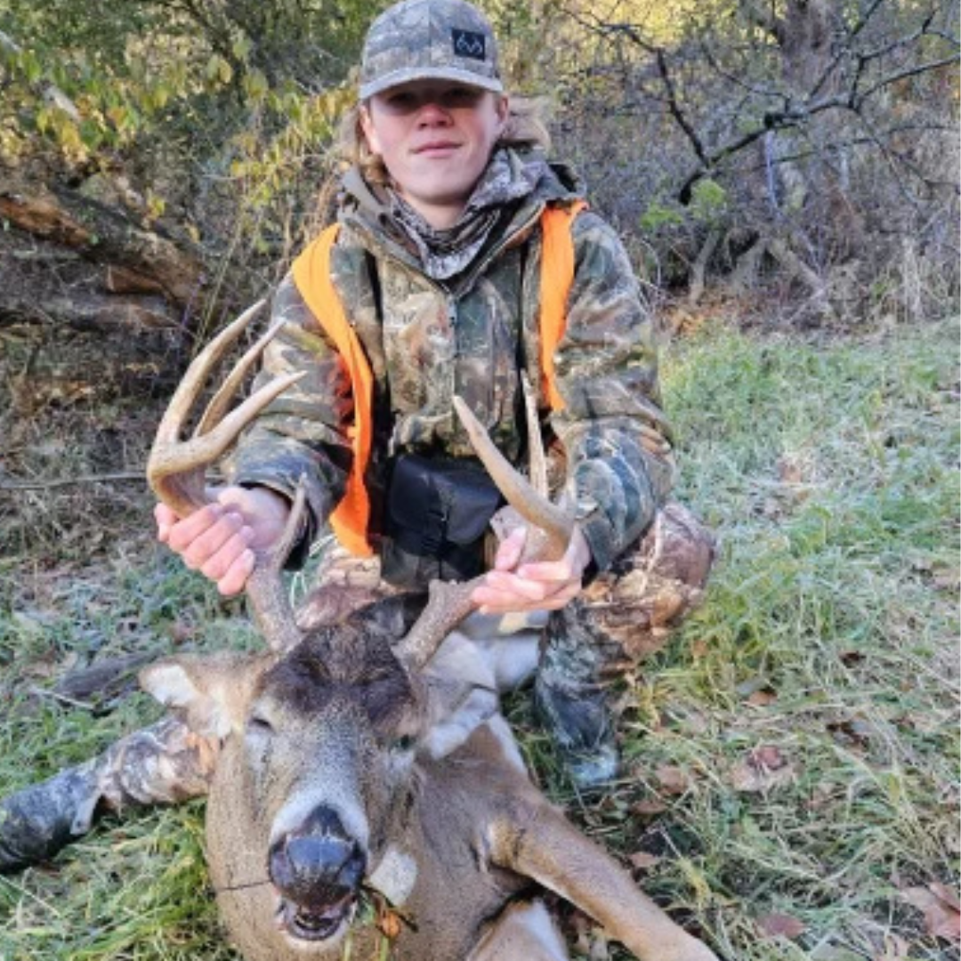Photo of a buck that was harvested by Hoffmans Construction Companys Sam Aebly