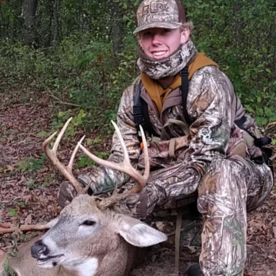 Photo of a buck that was harvested by Hoffmans Construction Companys Spencer Aebly