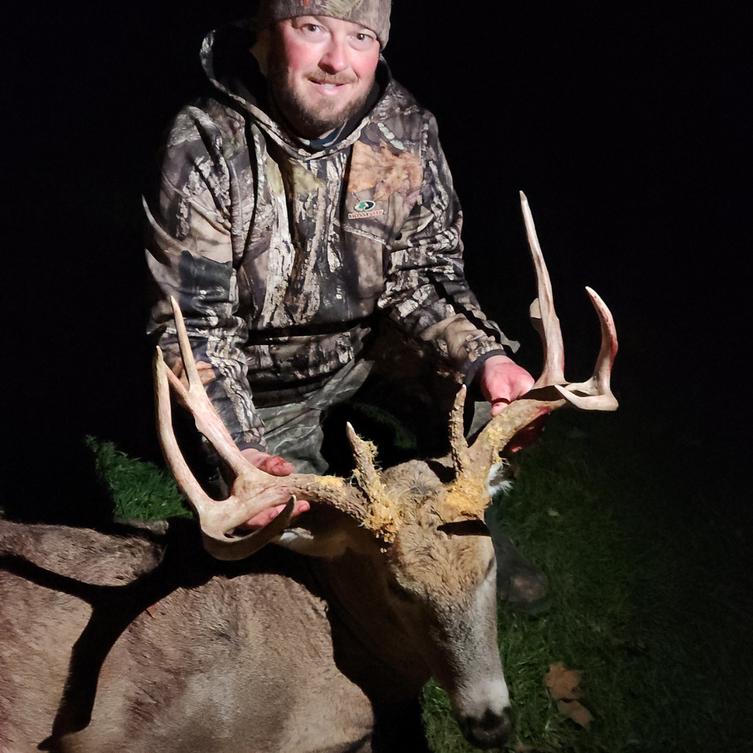 Photo of a buck that was harvested by Hoffmans Construction Companys Andrew Reilly