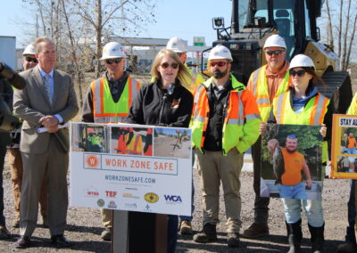 Hoffman Construction was part of the WTBA Launch of: Work Zone Safe Wisconsin